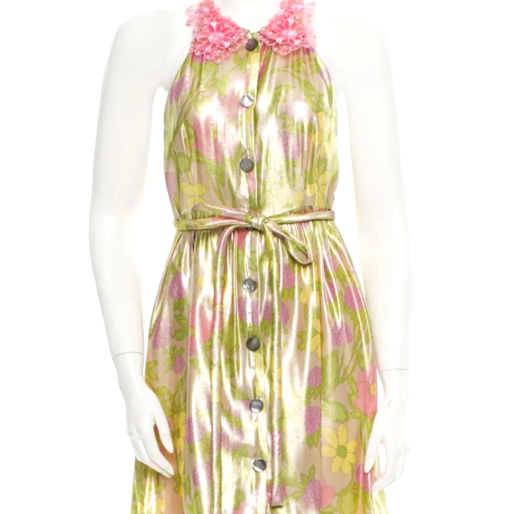 Marc Jacobs metallic print cocktail dress size 6